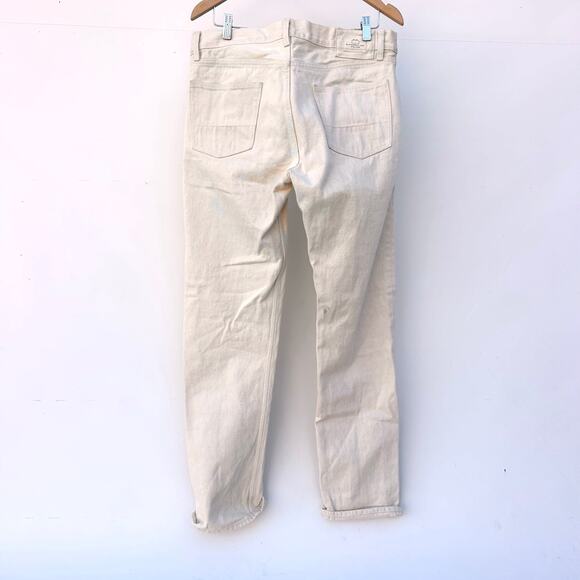 Blackhorse Lane Ateliers Men’s NW8 Ecru Organic Cotton Jeans White 34 x 33 Pants - Picture 5 of 13